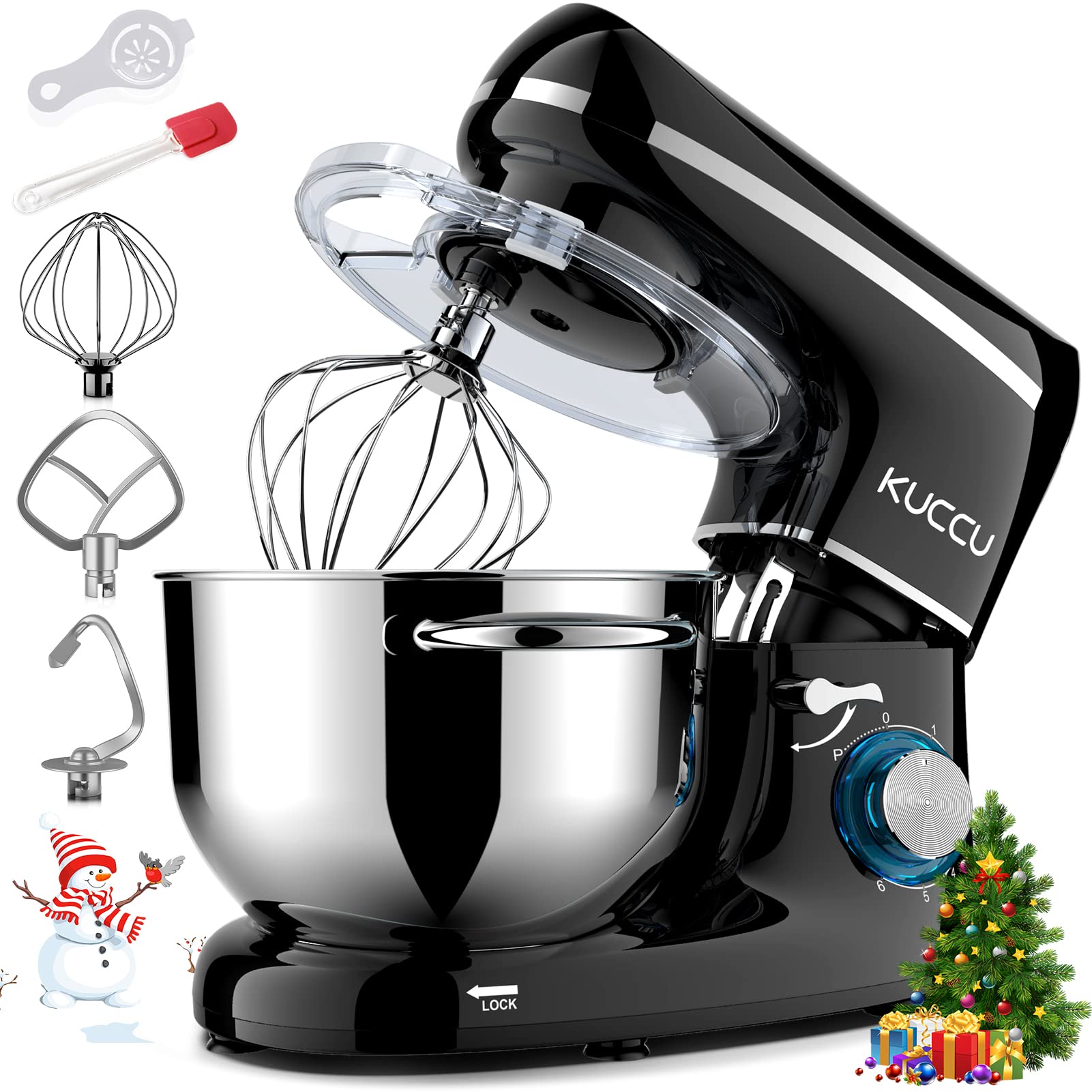 Stand Mixer, 660W, 6-Speed Tilt-Head Food Dough Mixer