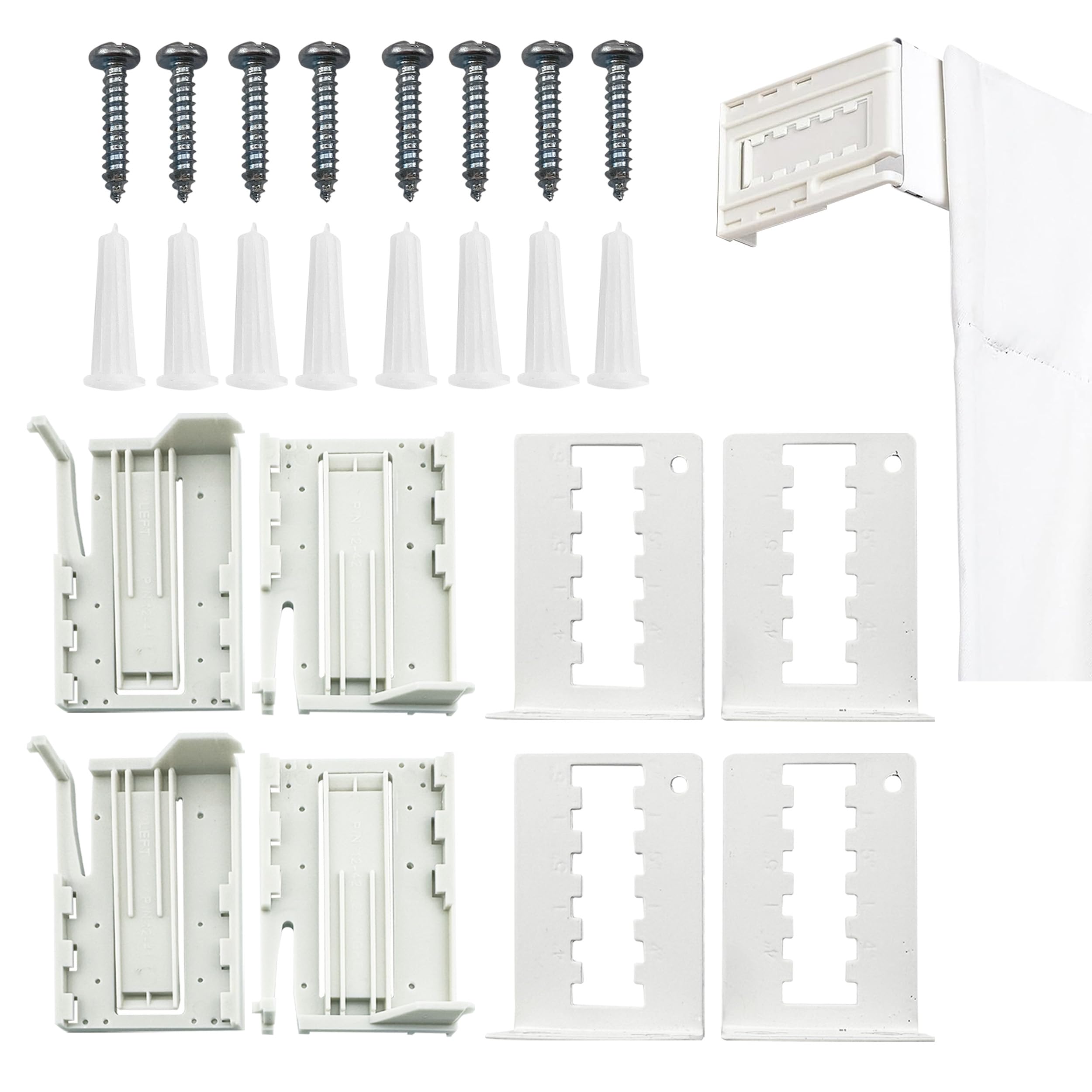 2.5 Inch Pocket Rod Brackets - Adjustable 3.5 to 6 Inch Clearance