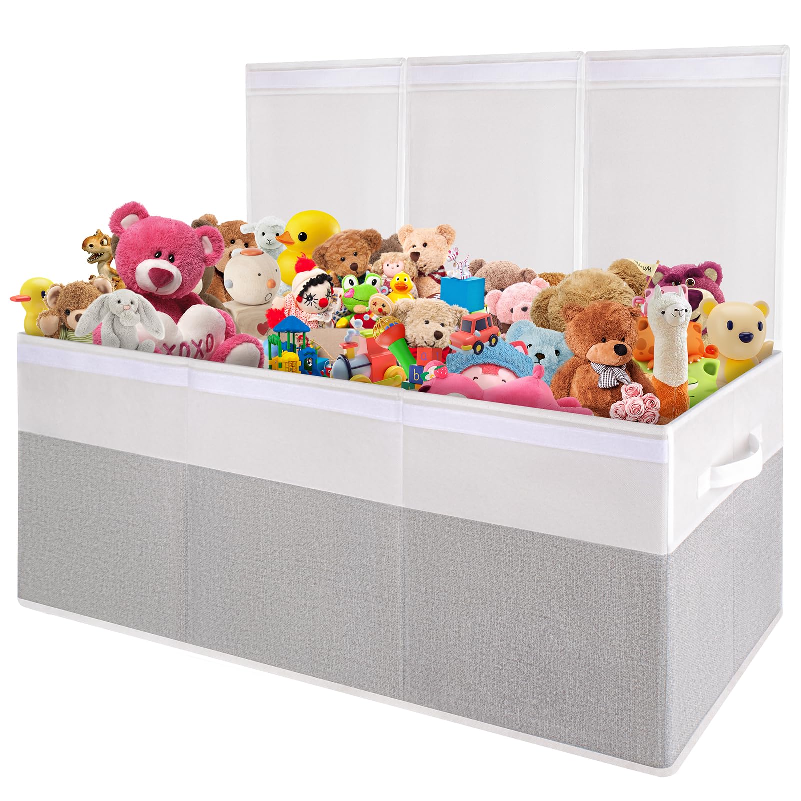 Kids Toy Box, Extra Large Toy Chest for Boy and Girl, 118L Toy Storage Organizer