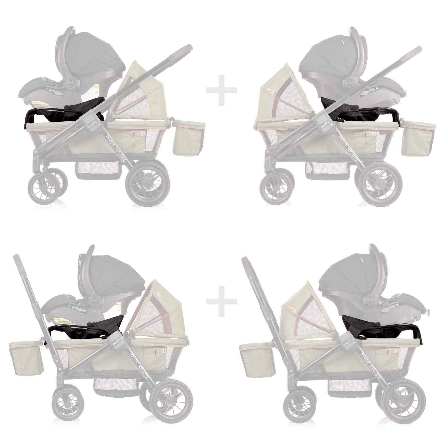 Pivot Xplore Infant Car Seat Adapter, Black