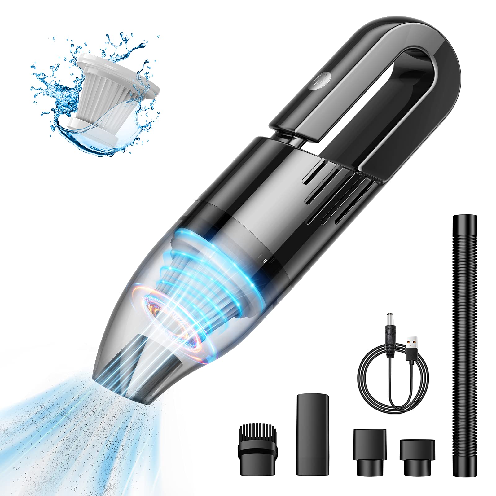 Handheld Vacuum Cleaner Cordless - Mini Car Vacuum Cleaner Rechargeable for Car