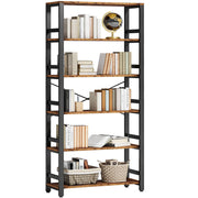 Bookshelf, 31.5in Wide Shelf 6 Tier Bookcase