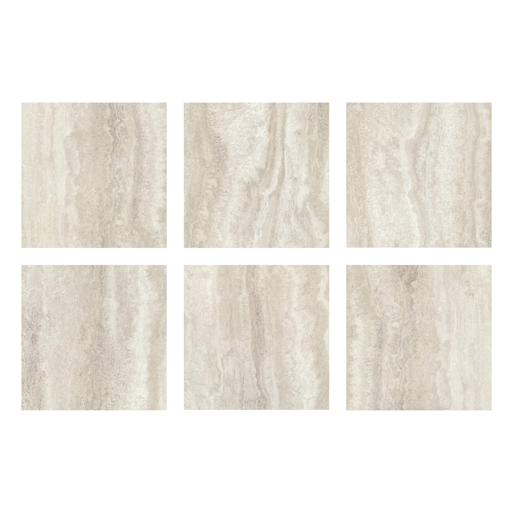 FP3327 Platinum Peel & Stick Peel and Stick Floor Tiles, Grey 12 inch x 12 inch