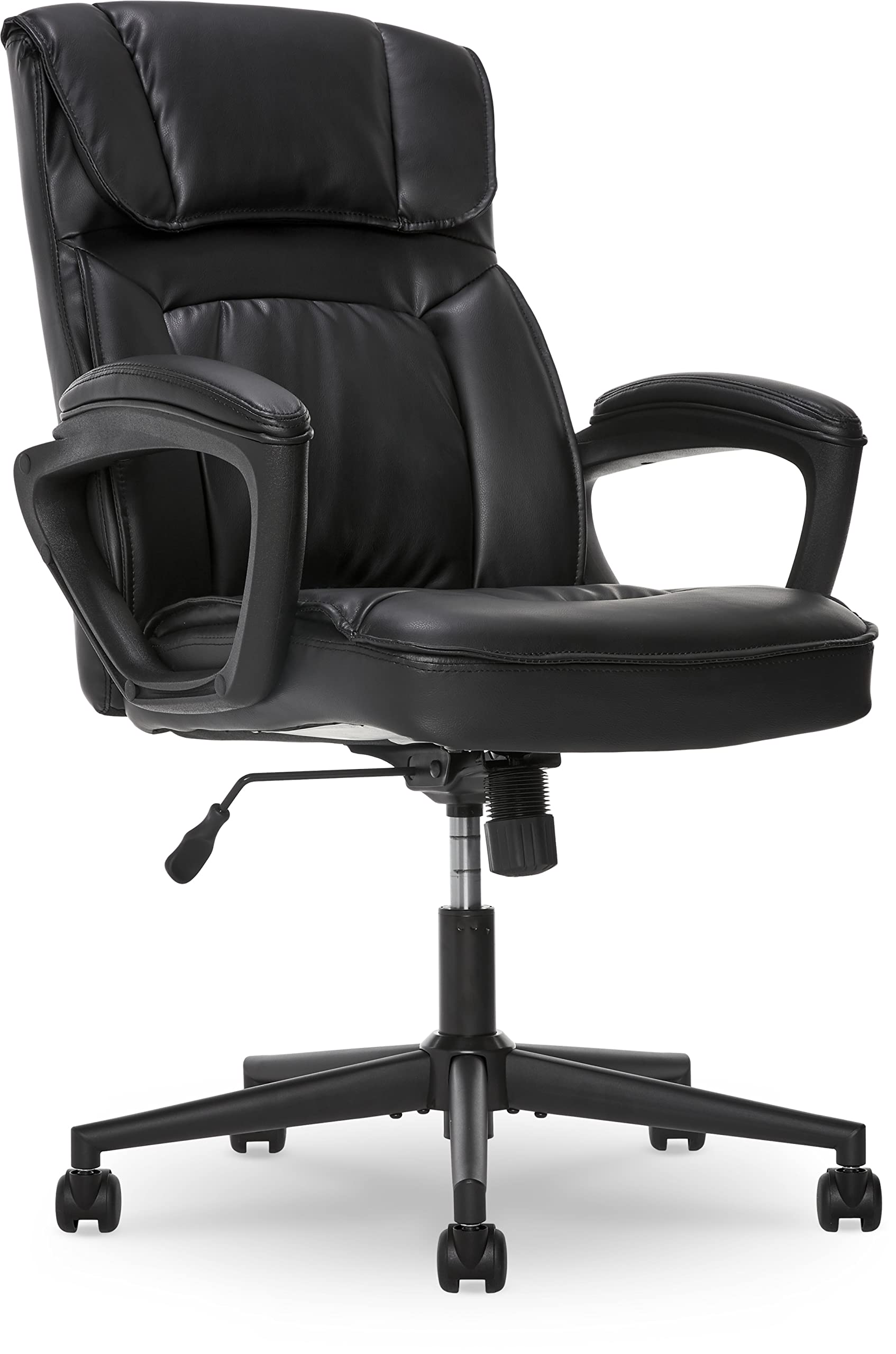 Style Comfort Black Bonded Leather Hannah I Office Chair