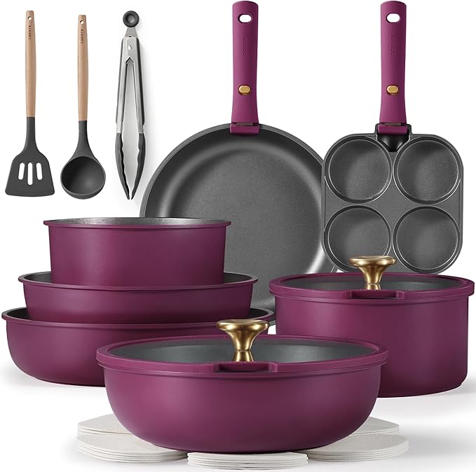 Non Stick Pots and Pans Set, Cookware Sets Nonstick, Kitchen Cooking Set
