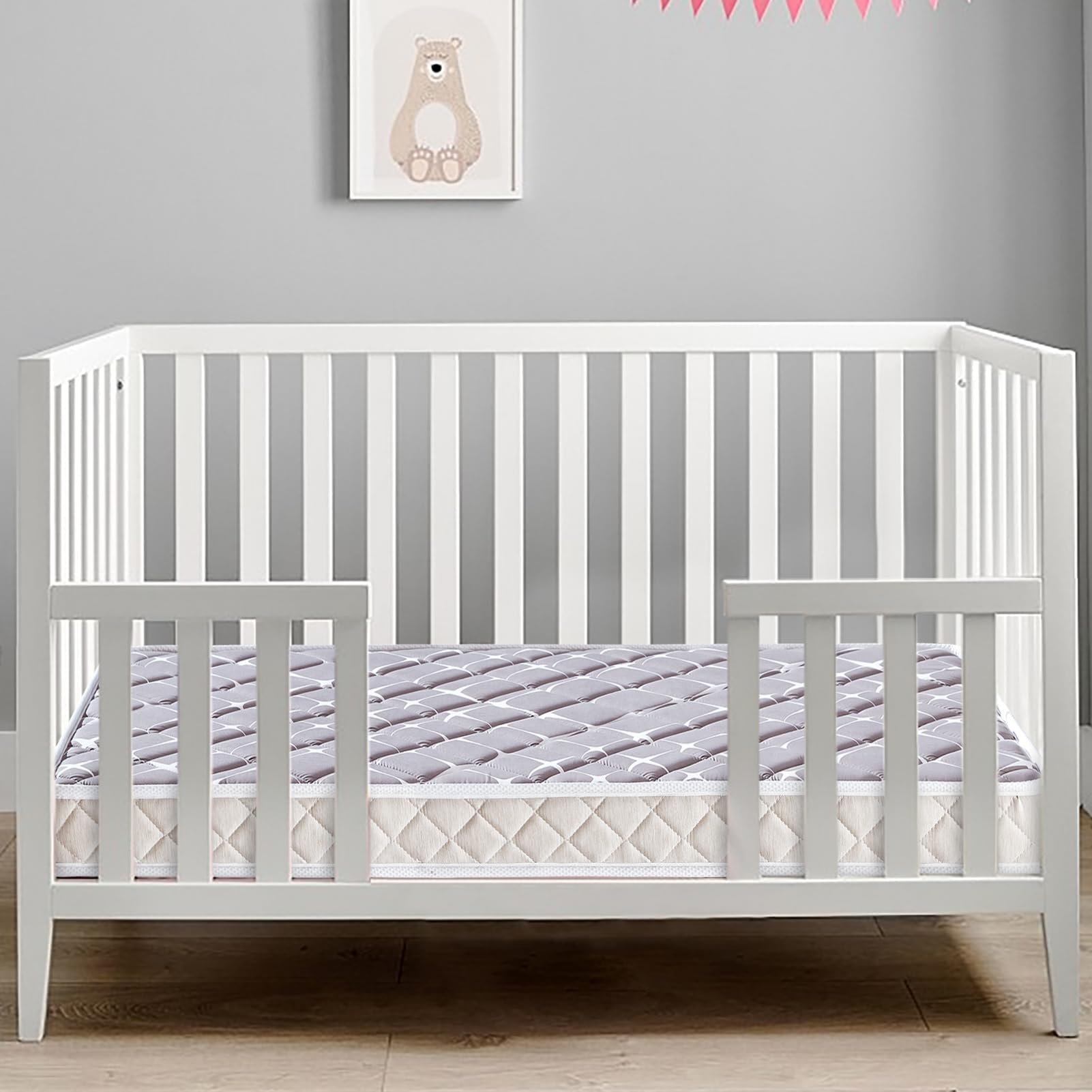 Dual-Sided Baby Crib Mattress and Toddler Mattress - 52" x 27.6" x 5" - Breathable