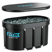 Upgraded XL 129 Gal Oval Ice Bath Tub with Cover
