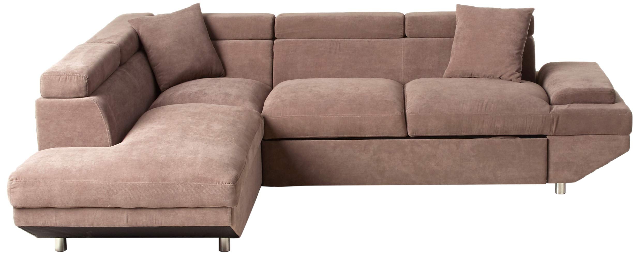 Dentas Sectional with Pull Out Sleeper Chaise