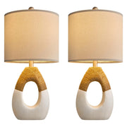 Boho Table Lamps Bedroom Living Room Set 2 Small Farmhouse Rattan Table Lamp 19