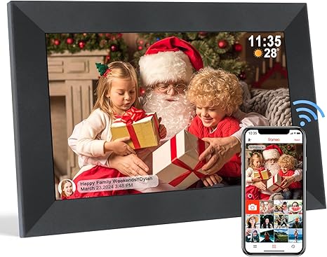 10.1" Digital Picture Frame White, Digital Photo Frame