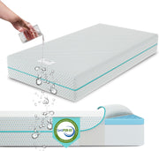 5.5” Crib & Toddler Bed Mattress Dual Sided Cooling Memory Foam – Waterproof Washable