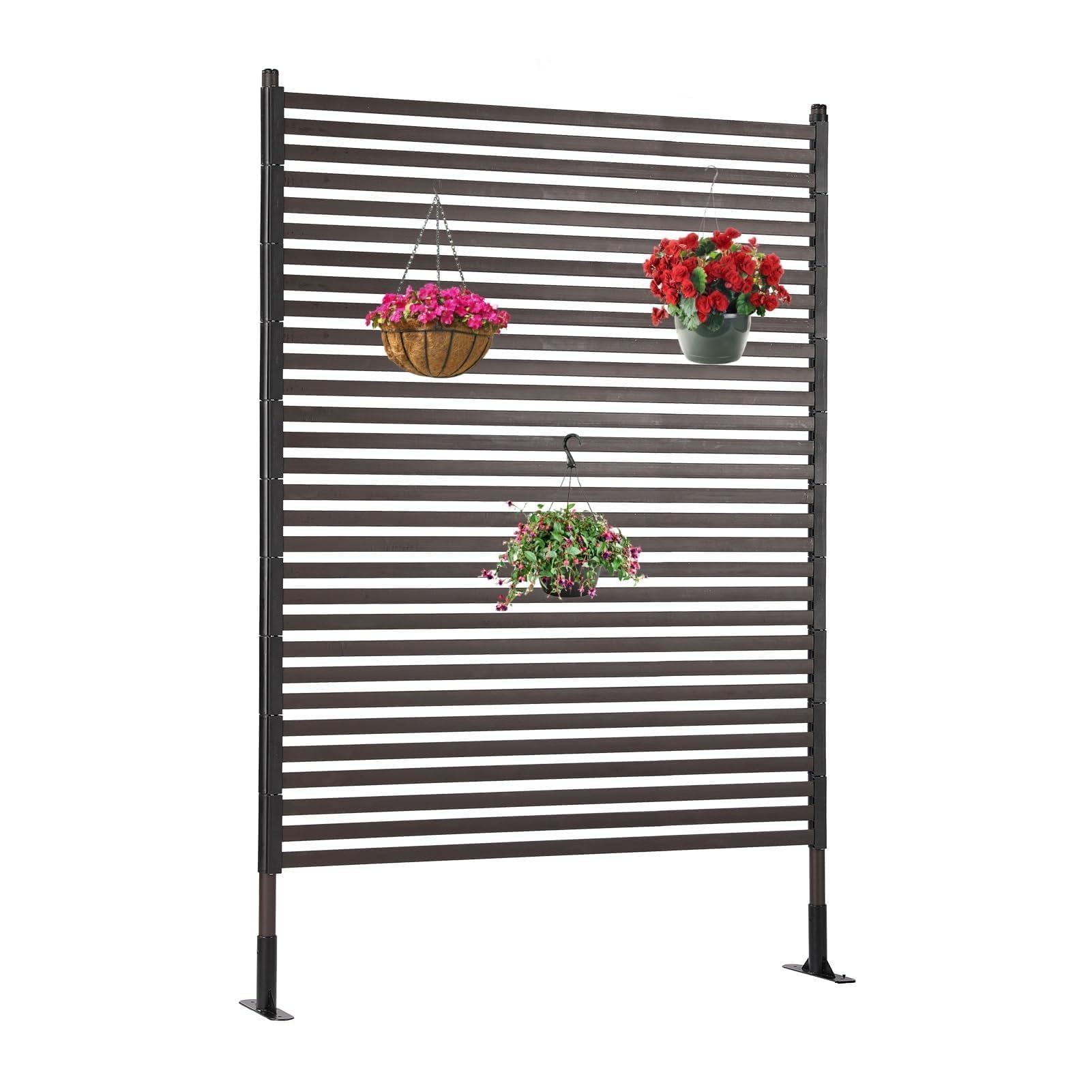 Metal Outdoor Privacy Screen with Stand