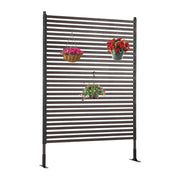Metal Outdoor Privacy Screen with Stand