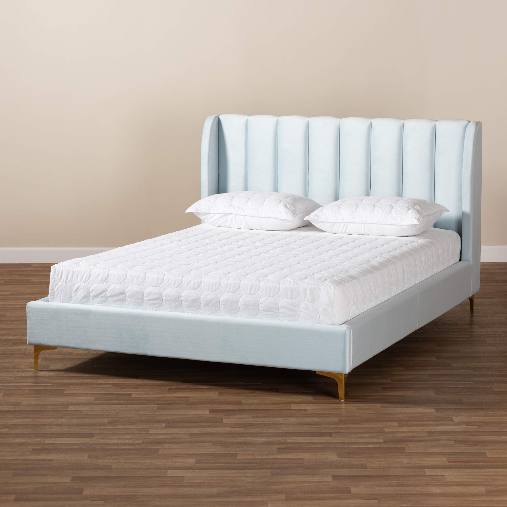 Beds (Platform), Queen, Light Blue