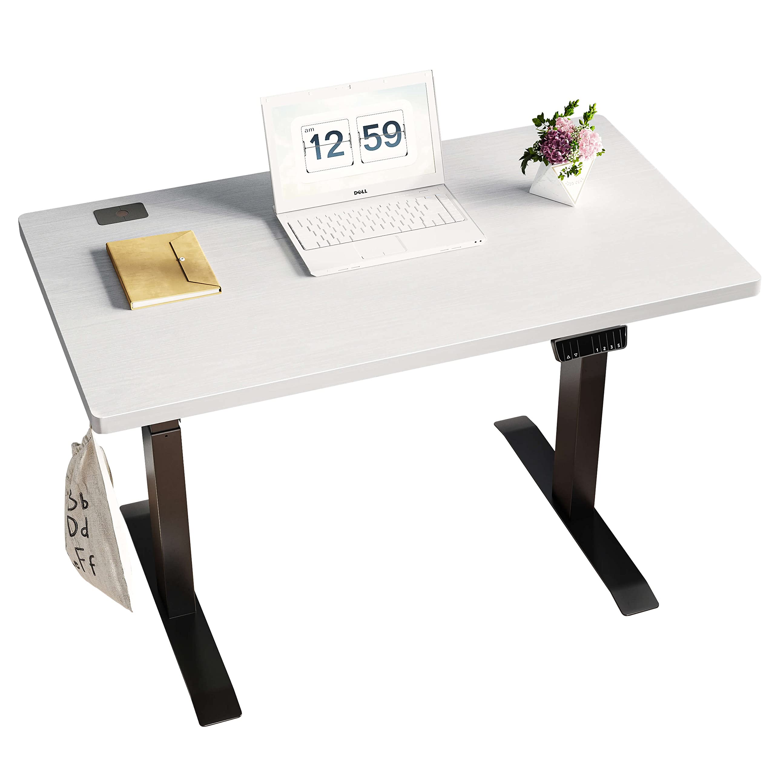 Electric Standing Desk, 40 x 24 Inches Adjustable Height, Ergonomic Home Office Design