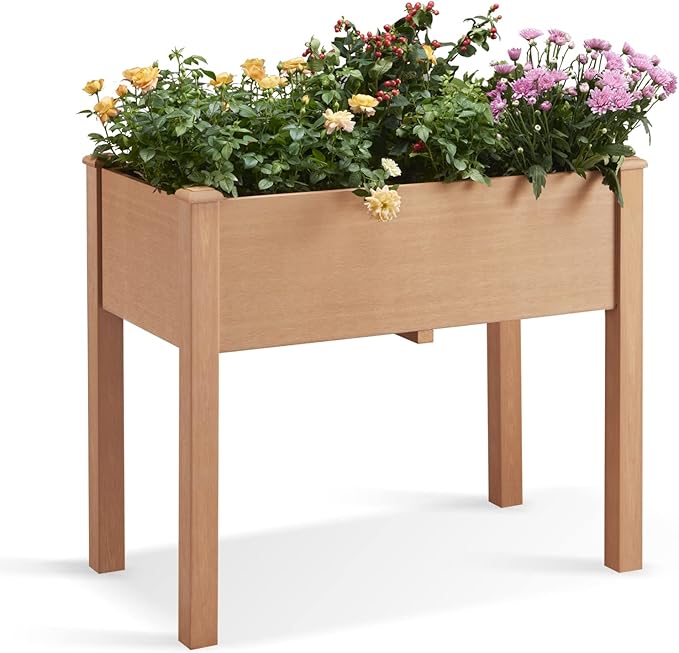 Raised Garden Bed with Legs 34x18x30in