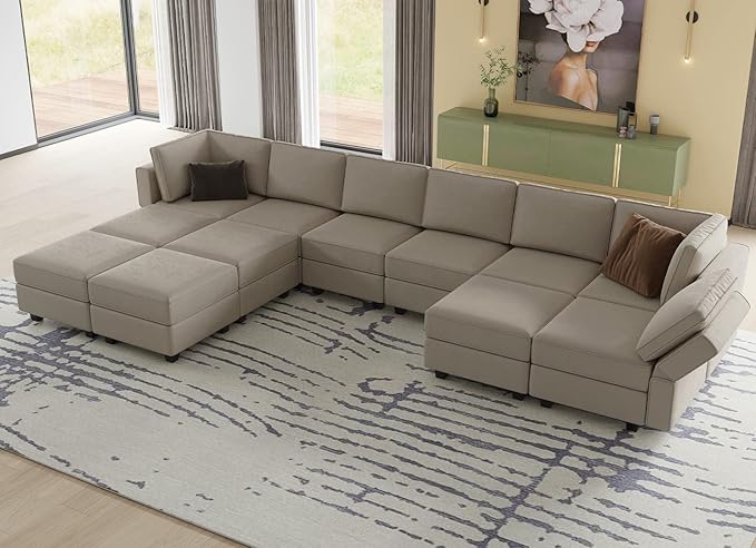 Oversized Modular Sectional Sofa U Shaped Sectional Couch