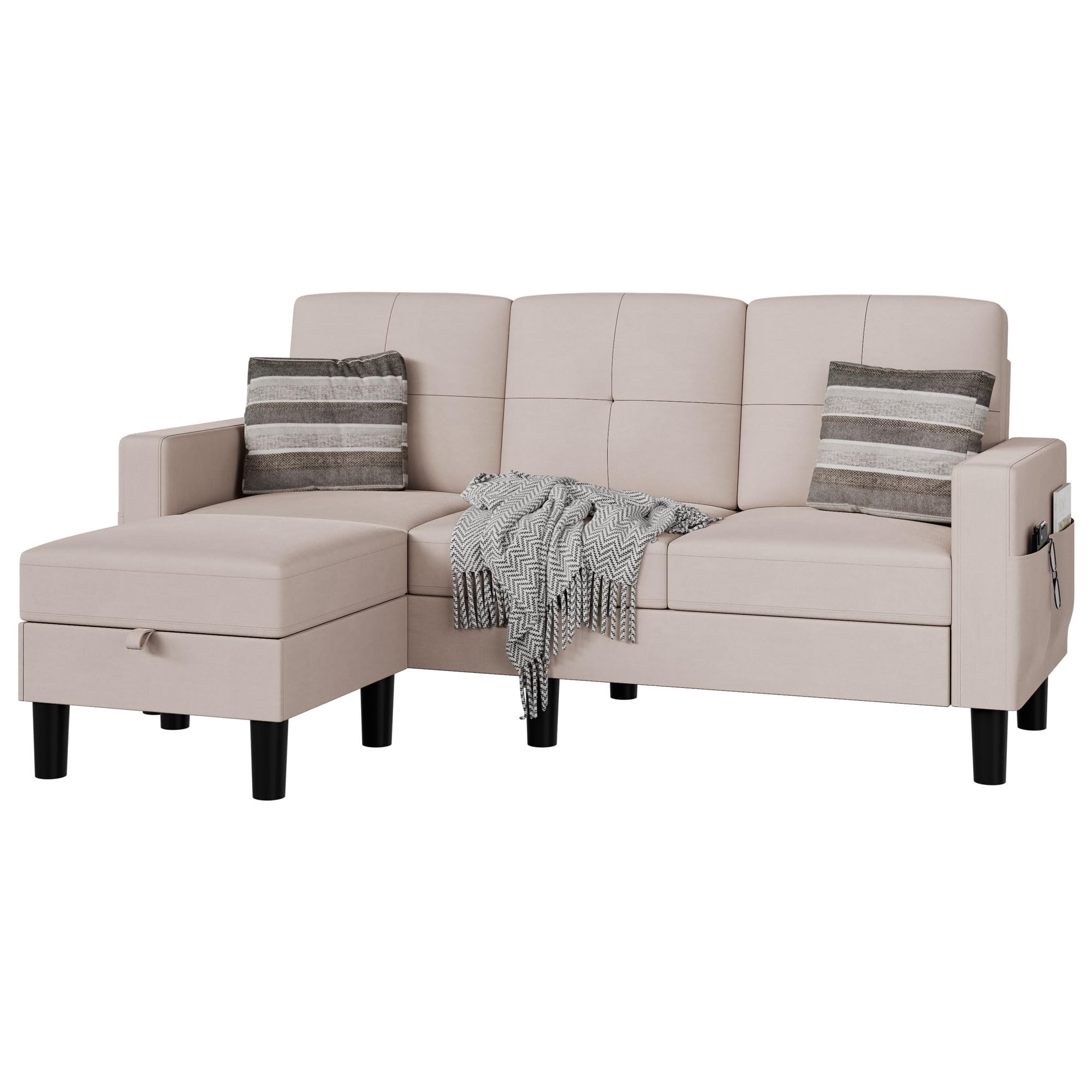 Sectional Sofas Couches for Living Room, L Shaped Couch with Storage Sofa Set