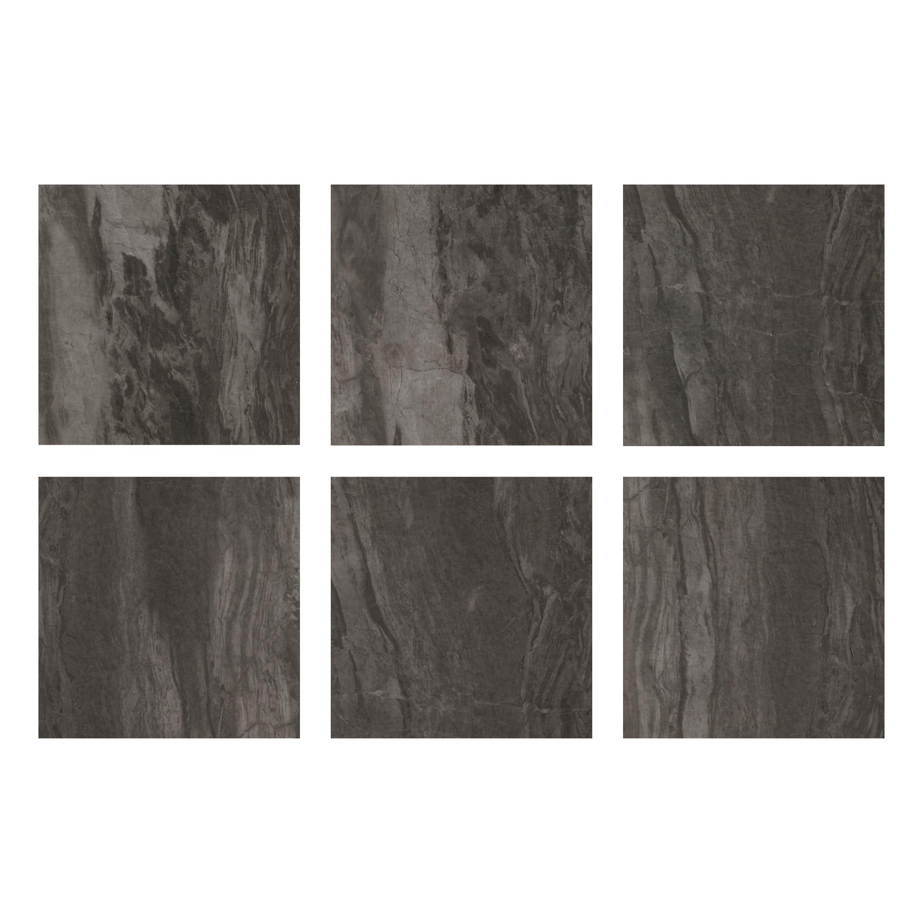 FP3328 Raven Peel & Stick Peel and stick floor tiles, Black, 12 inch x 12 inch