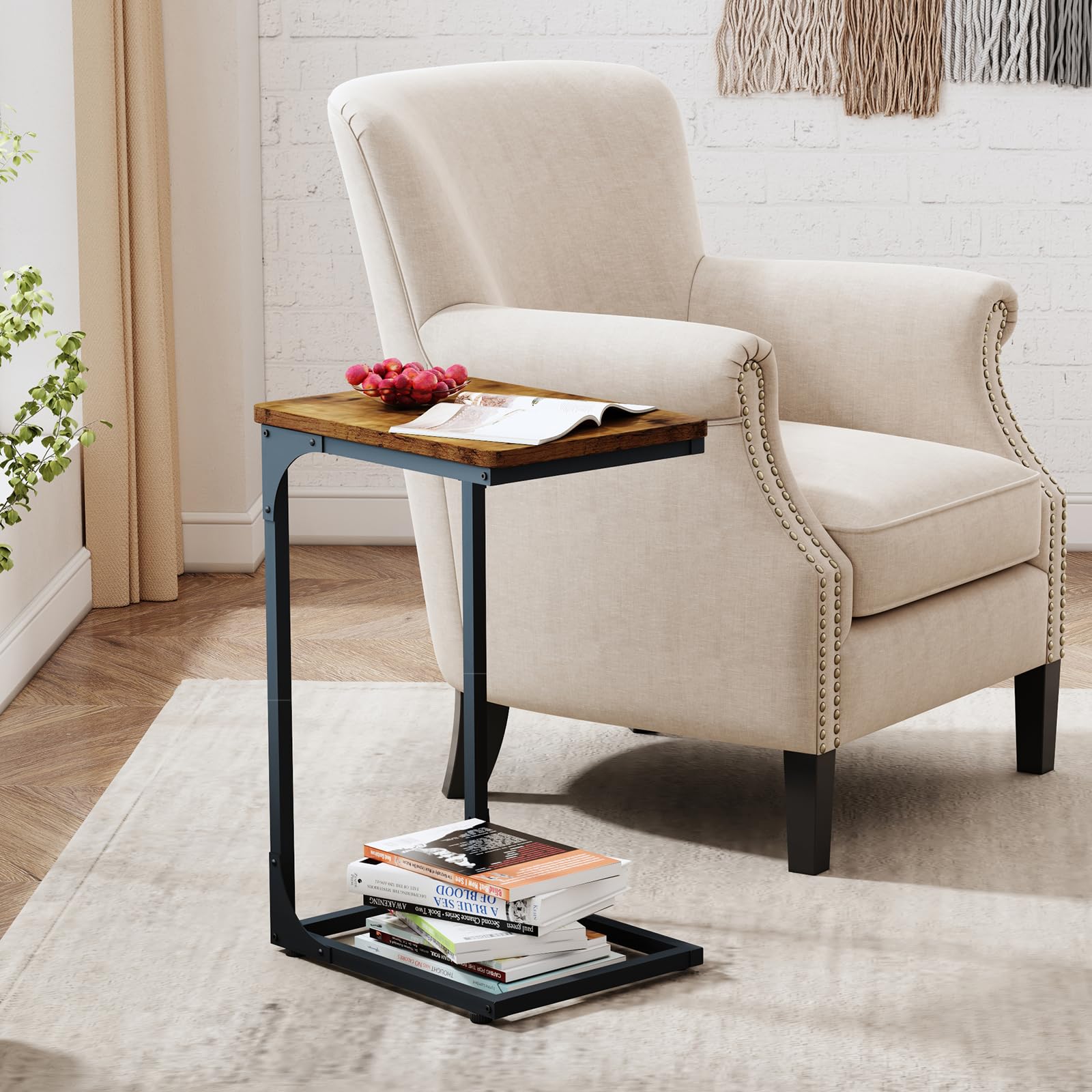 C Table Side Table Set of 2 Living Room Sets C Shaped Couch Tray End Tables