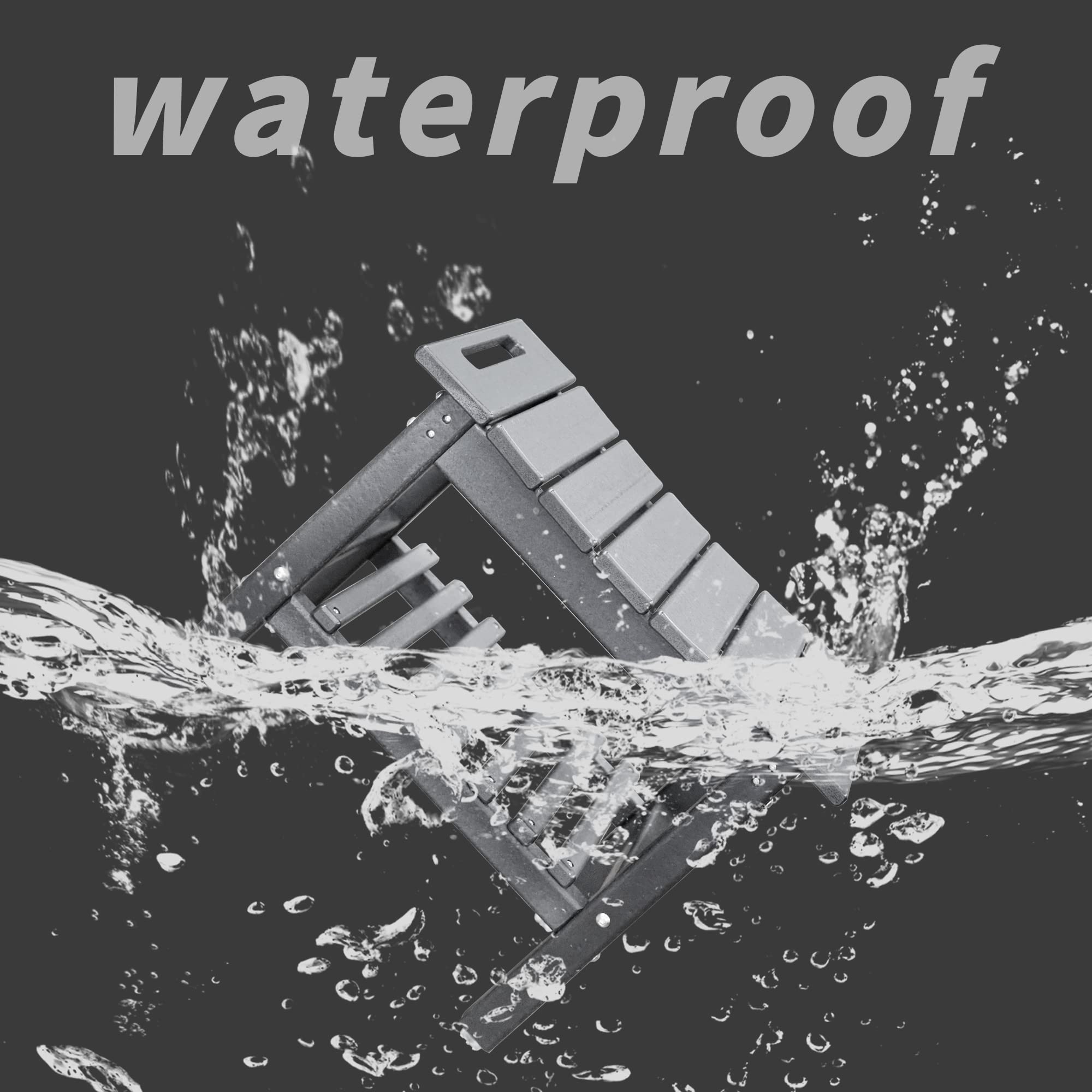 Restcozi HDPE Shower Bench Inside Shower Stool with Space-Efficient Storage Shelf, Shower Bath Chairs Spa Stool for Bathroom - Great for All Ages Unisex Elderly (Grey, Large & 19.3 * 11.8 * 17.3)