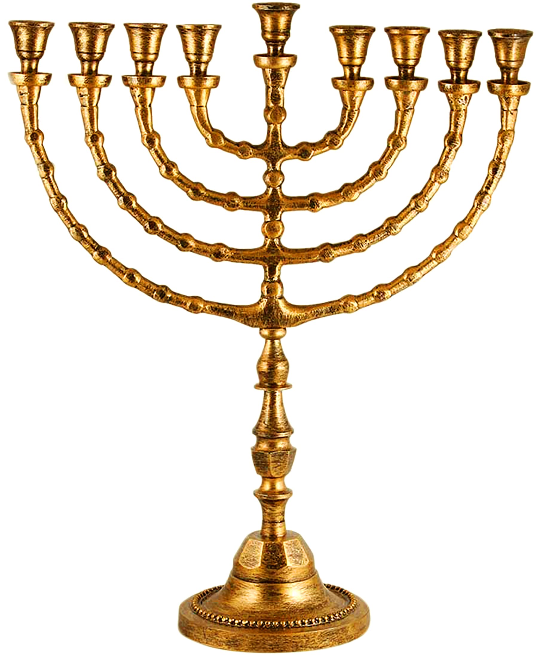 Extra Large Traditional Chanukah Menorah use with Shabbat Candles