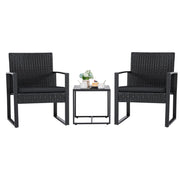 3 Pieces Patio Set Outdoor Wicker Furniture Sets Modern Rattan Chair,Outdoor Seating