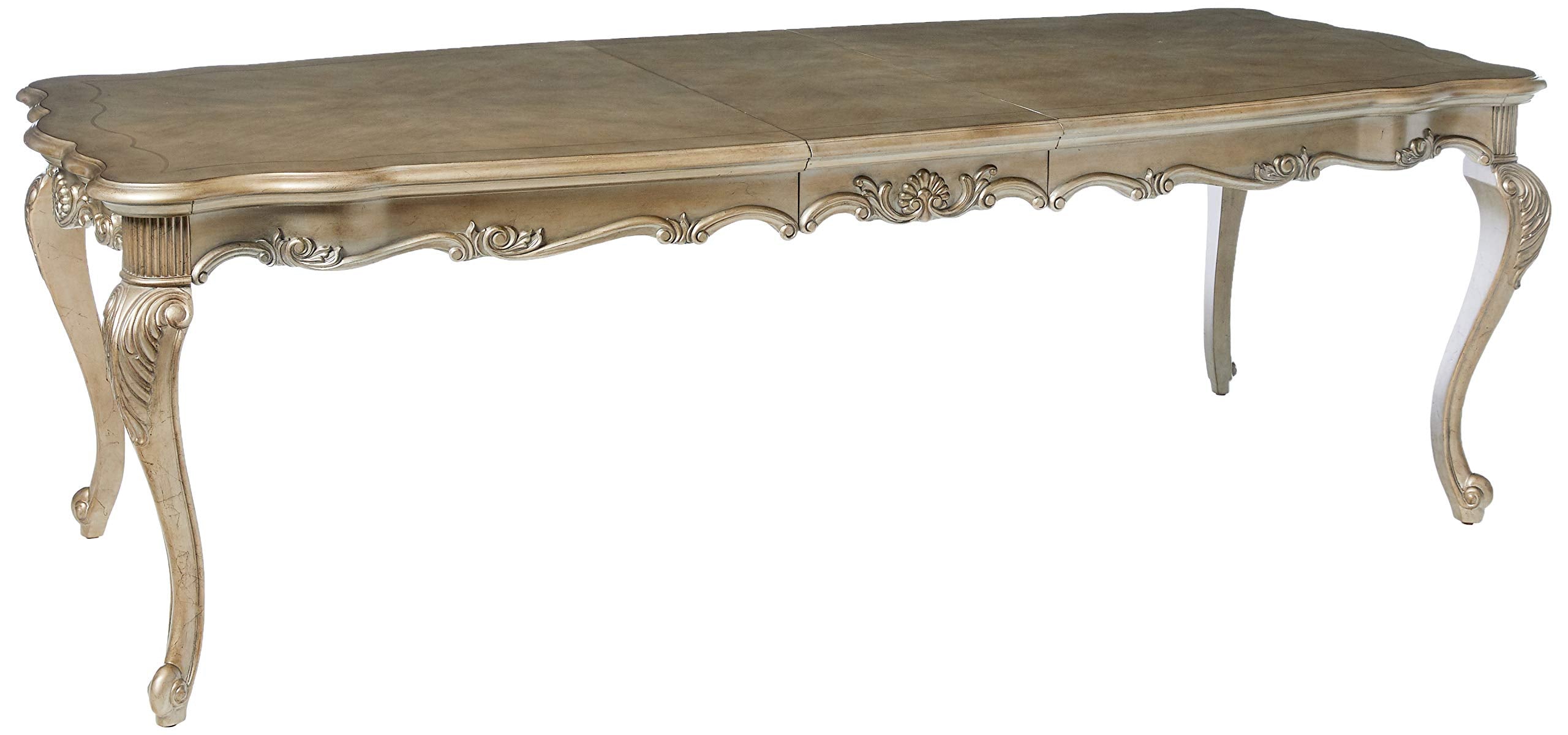 Furniture Chantelle Dining Table, Antique Platinum