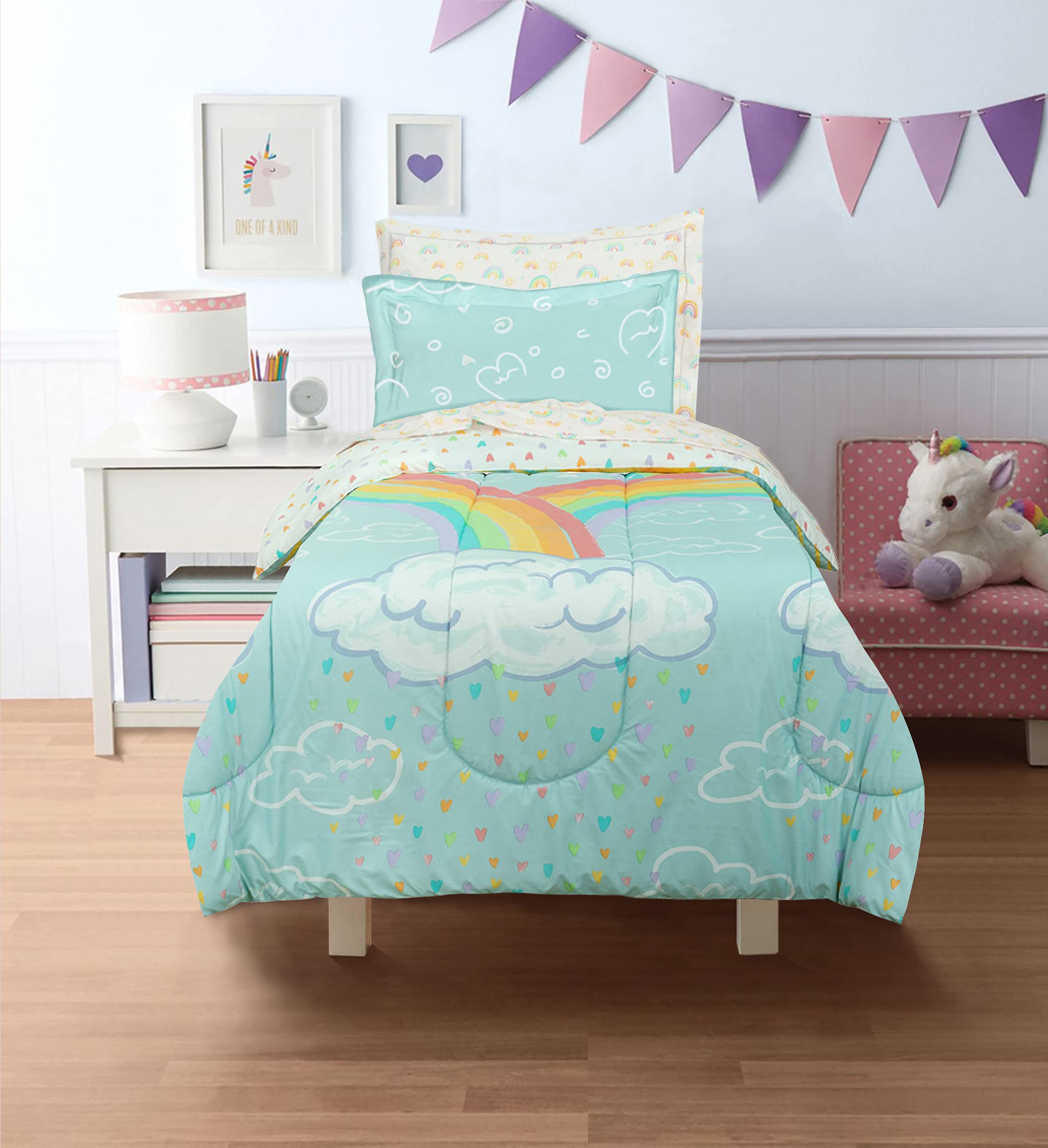 Rainbow Clouds Bed in a Bag, Twin