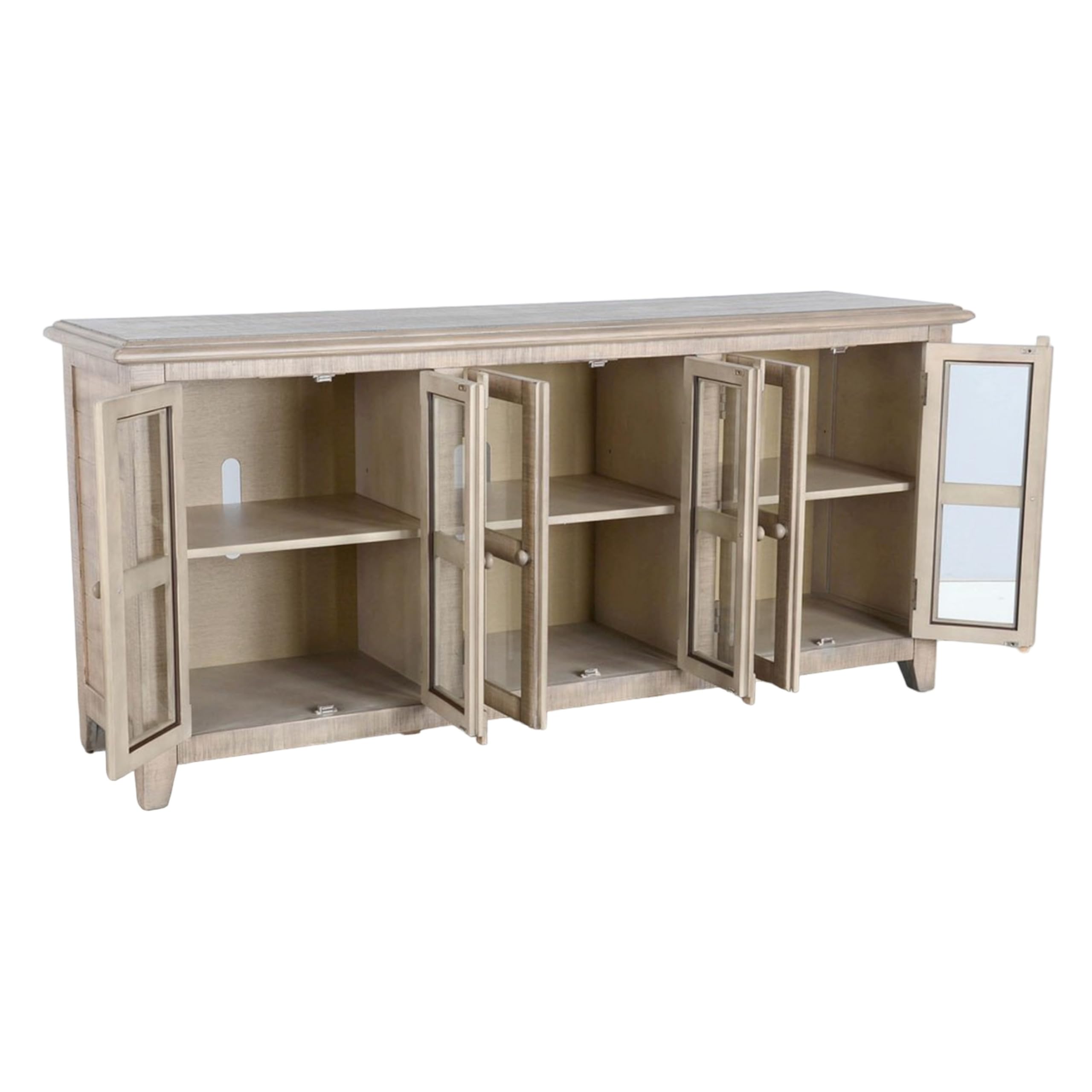 TV Media Entertainment Console, Adjustable Shelves, 70 Inch