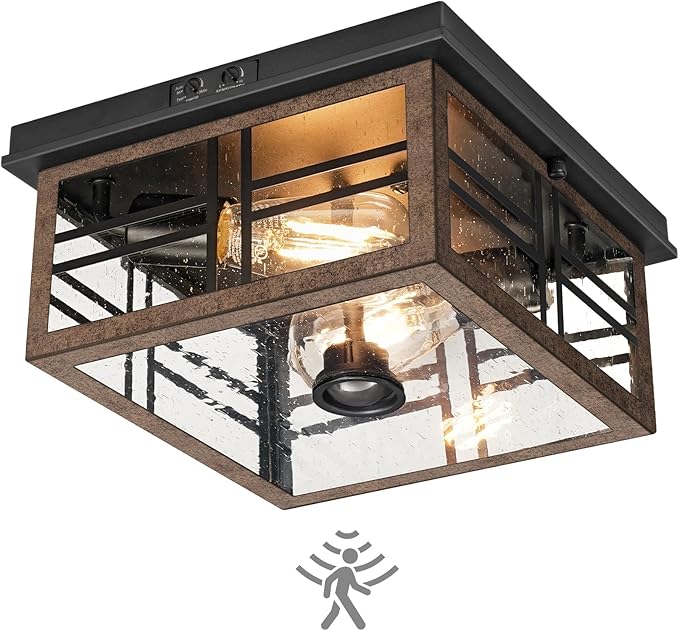 Infrared Sensor Outdoor Ceiling Light, Flush Mount Motion Sensor Ceiling Light,