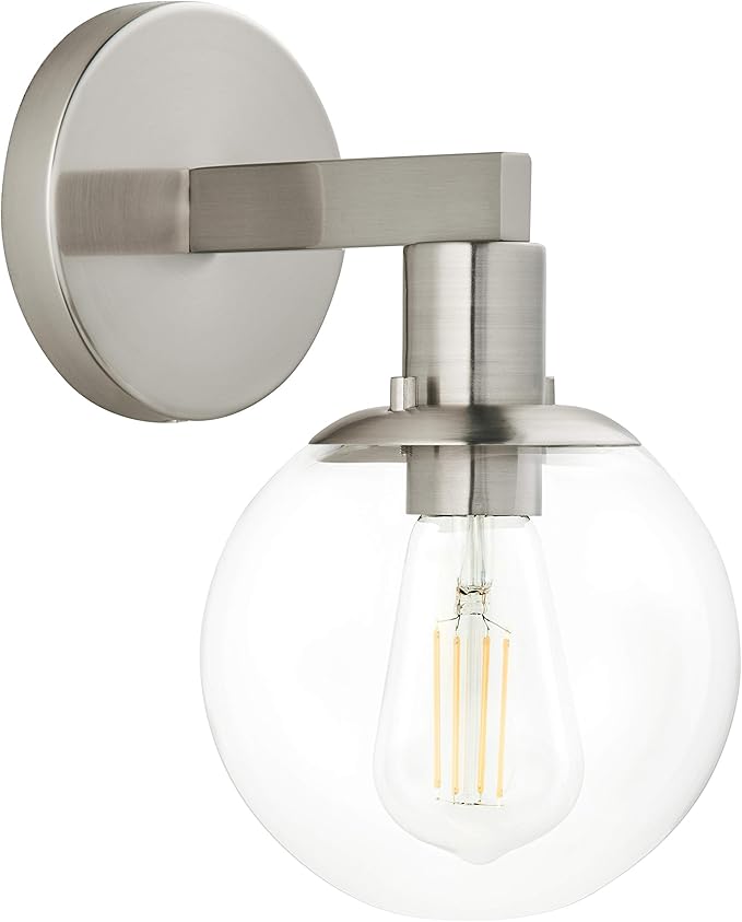 Wall Light 1 Light Vintage Wall Sconce with Globe Glass