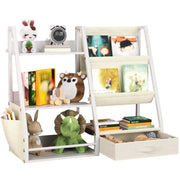 Bookshelf and Toy Storage, Book Shelf for Kids Rooms, Kids Toy Storage Organizer