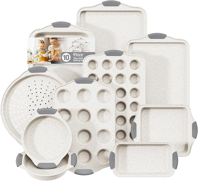 11-Piece Baking Pans Set, Nonstick Bakeware Sets, Oven Pans for Baking
