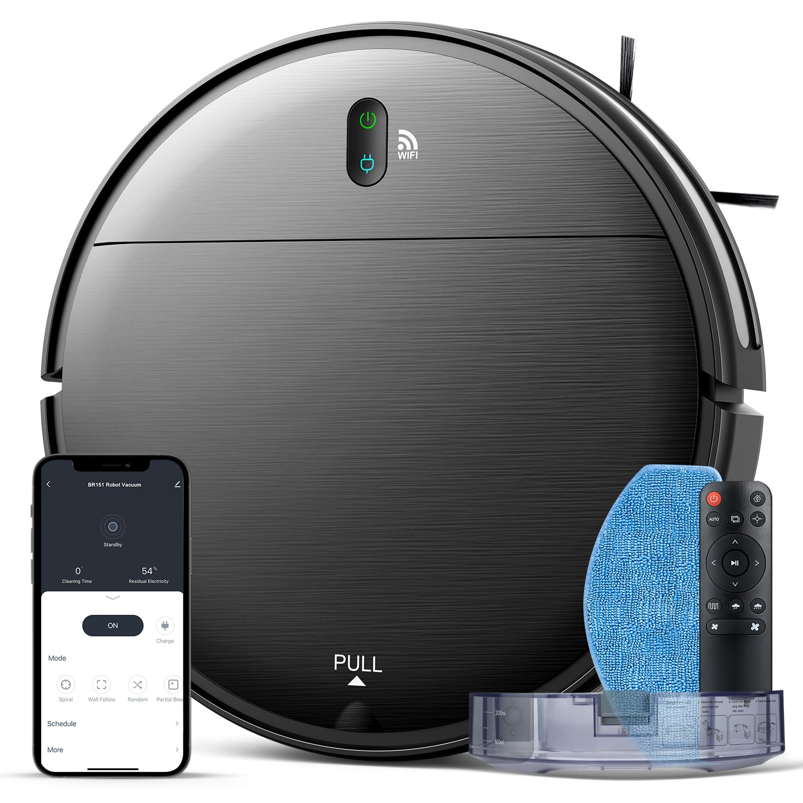 Robot Vacuum and Mop Combo, 2 in 1 Mopping Robot Vacuum Cleaner