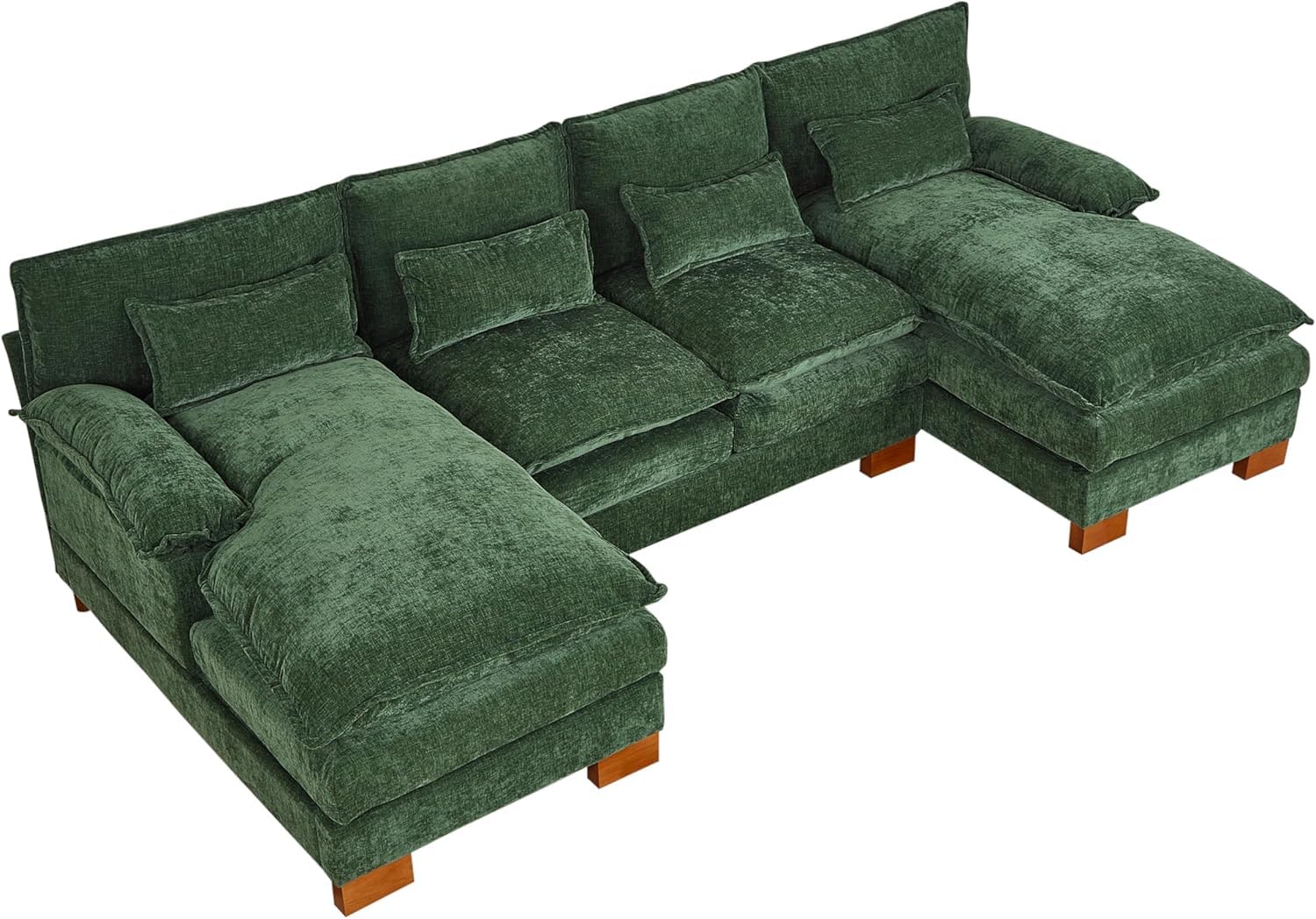 U Shape Sectional Sofa Cloud Couch for Living Room
