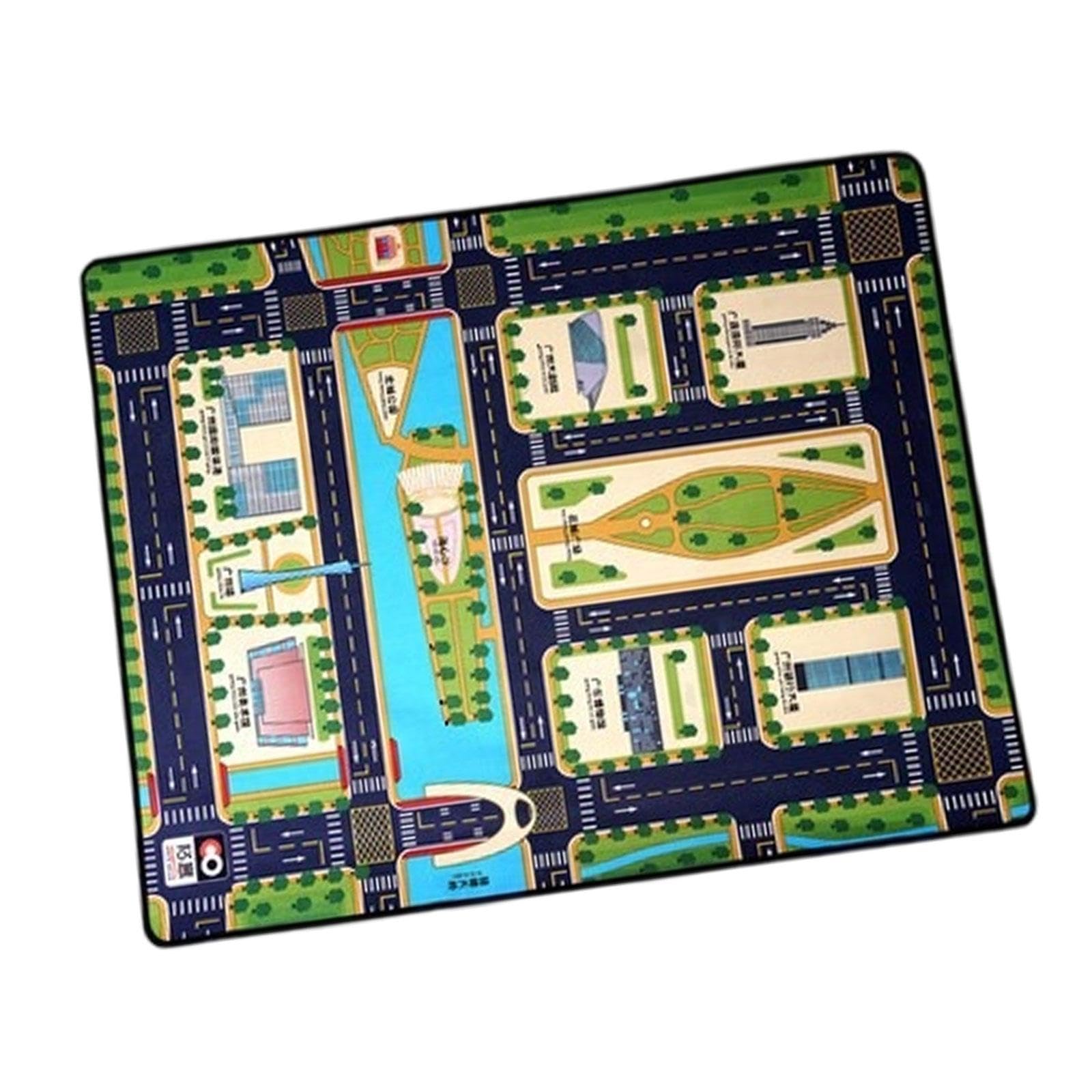 Kids Play Rug Car Road Rug Non Slip 55x43 inch Children's Floor Mat