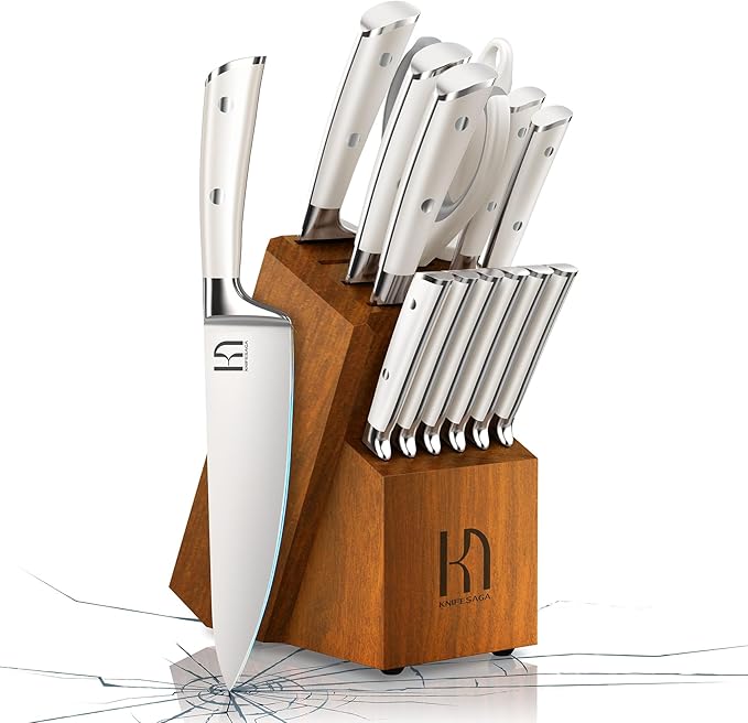 Knife Set 15 Pcs Japanese High Carbon Stainless Steel Kitchen Knife Sets