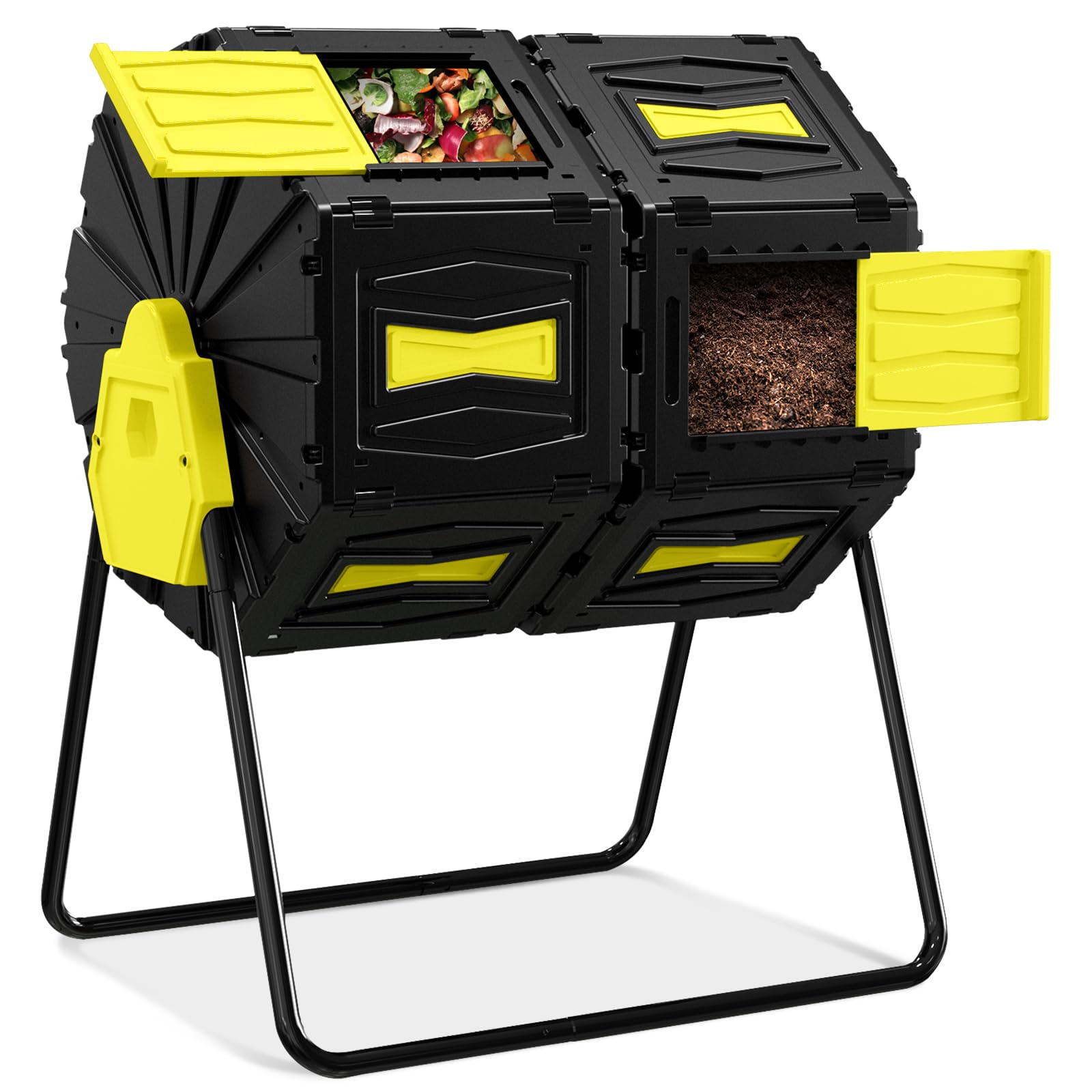 Compost Tumbler, Easy Assemble & Efficient Outdoor Compost Bine
