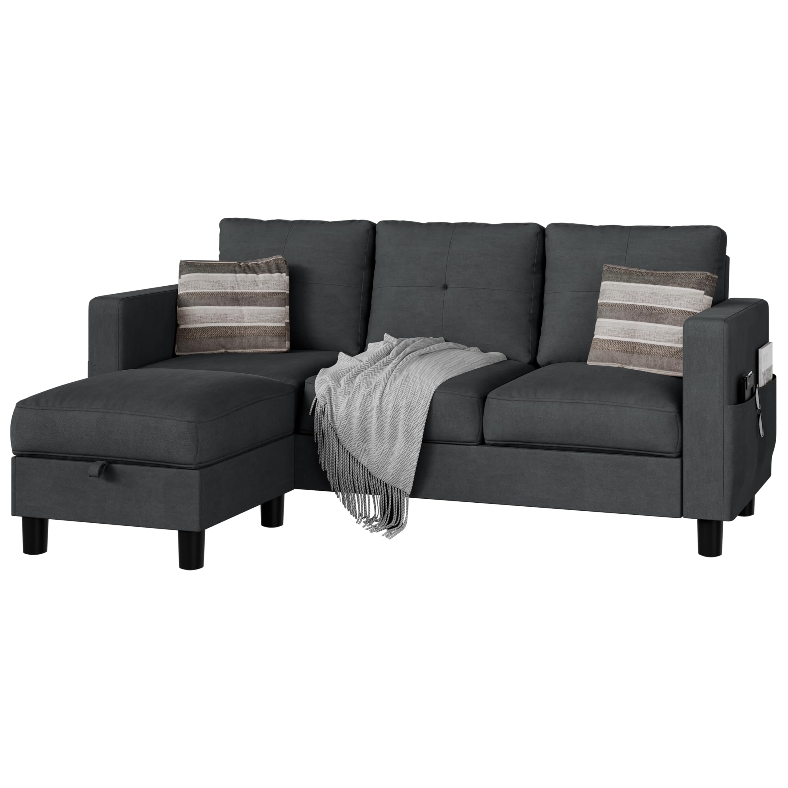 Sectional Sofas Couches for Living Room, L Shaped Couch with Storage Sofa Set