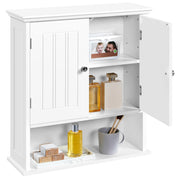 Bathroom Wall Cabinet with 2 Doors, Medicine Cabinet