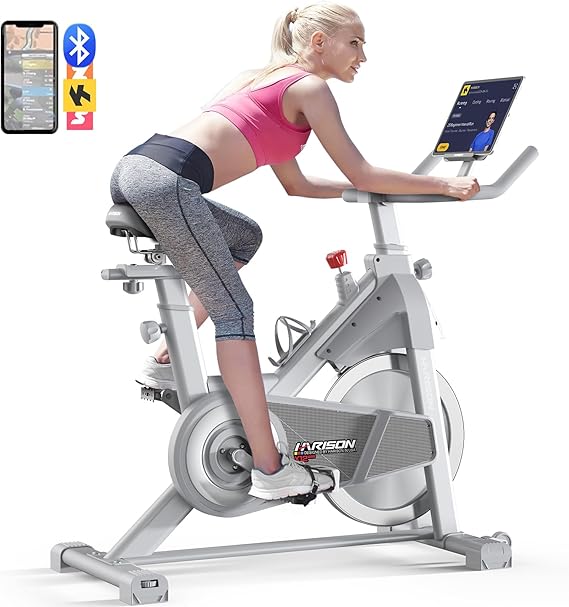 Stationary Bike for Home 350 lb Weight Capacity, Magnetic Workout Bike