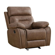 Leather Recliner Chair Manual Sofa Rocker,living room