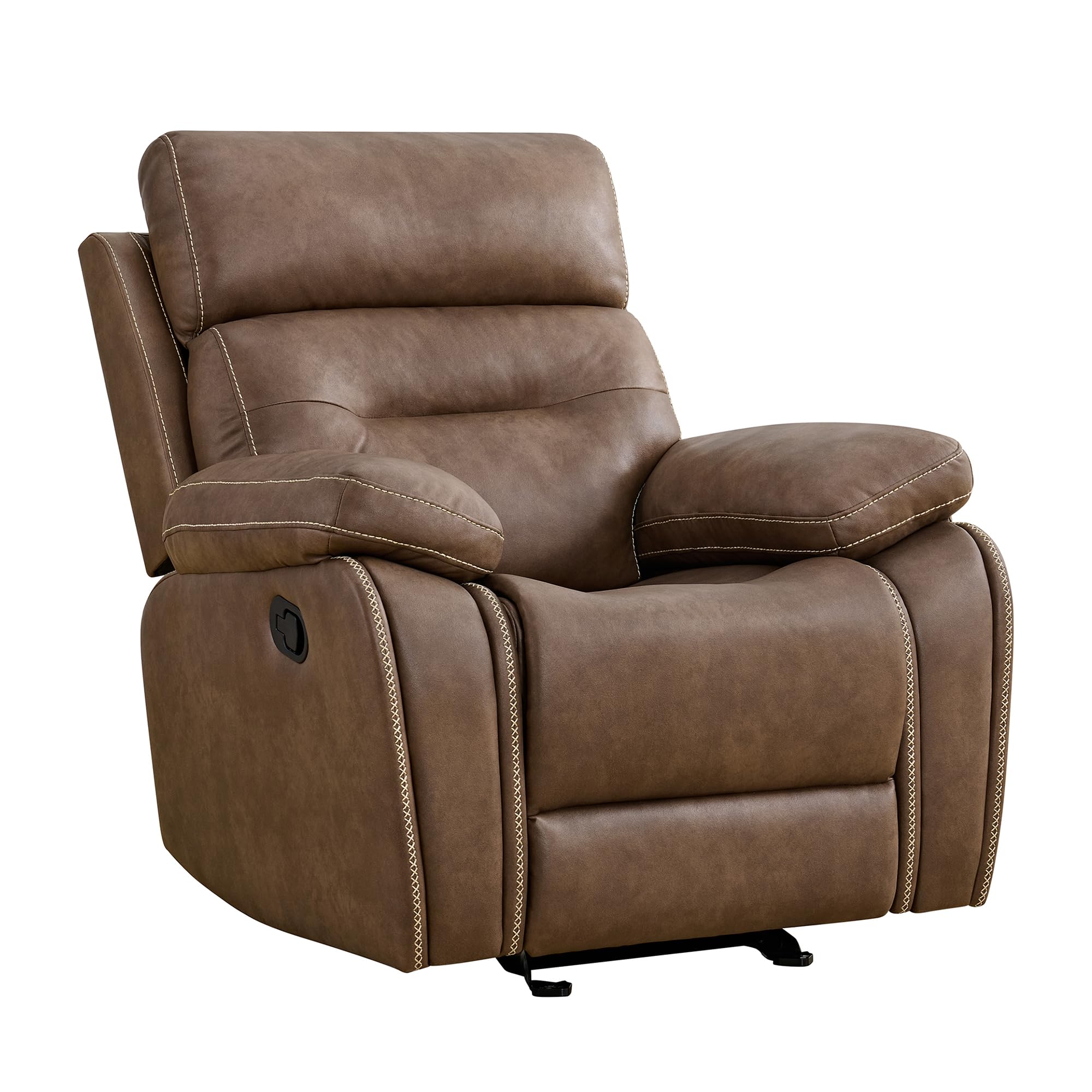 Leather Recliner Chair Manual Sofa Rocker,living room