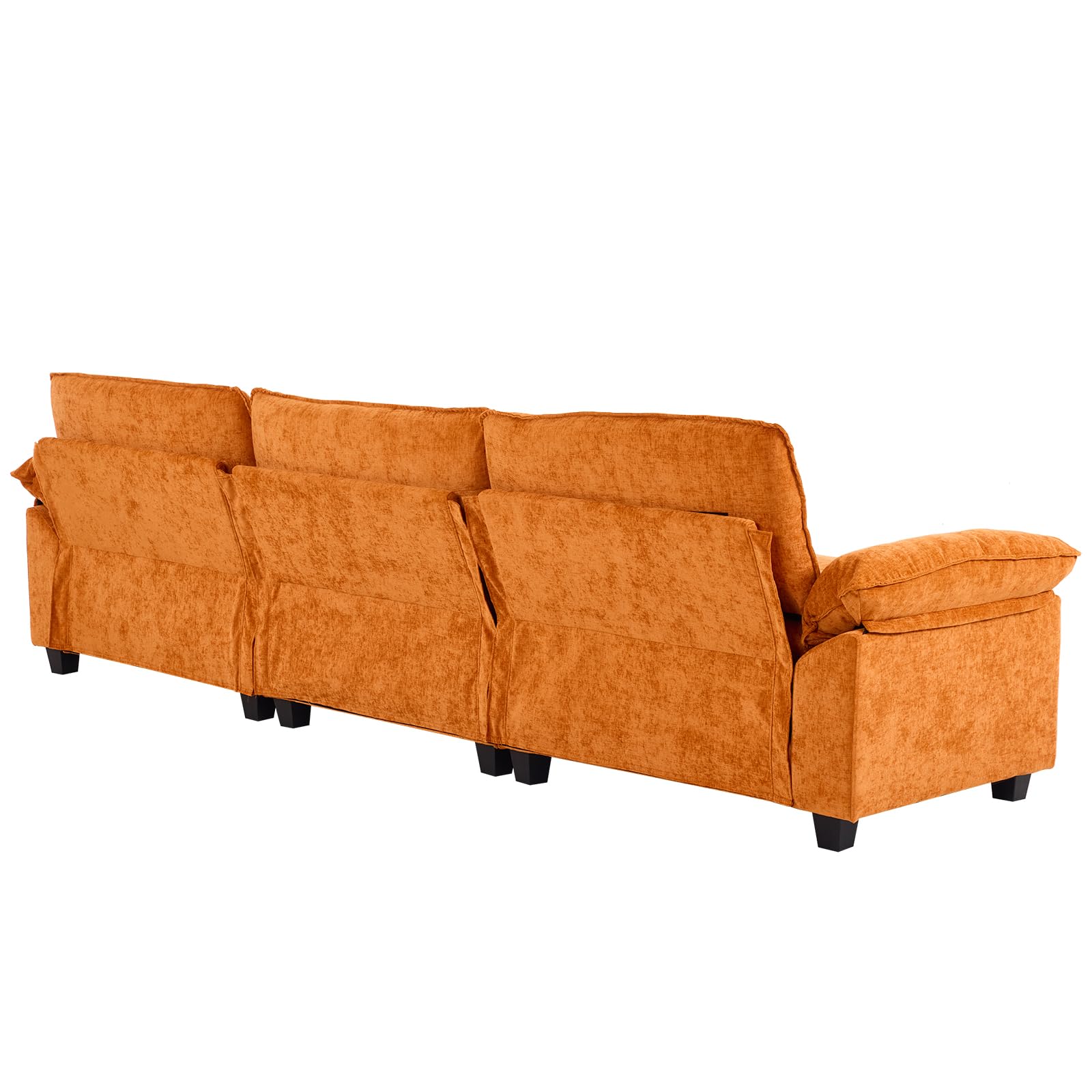 Sectional Sofa Modular Deep Seat Sofa Couch with Ottoman for Living Room