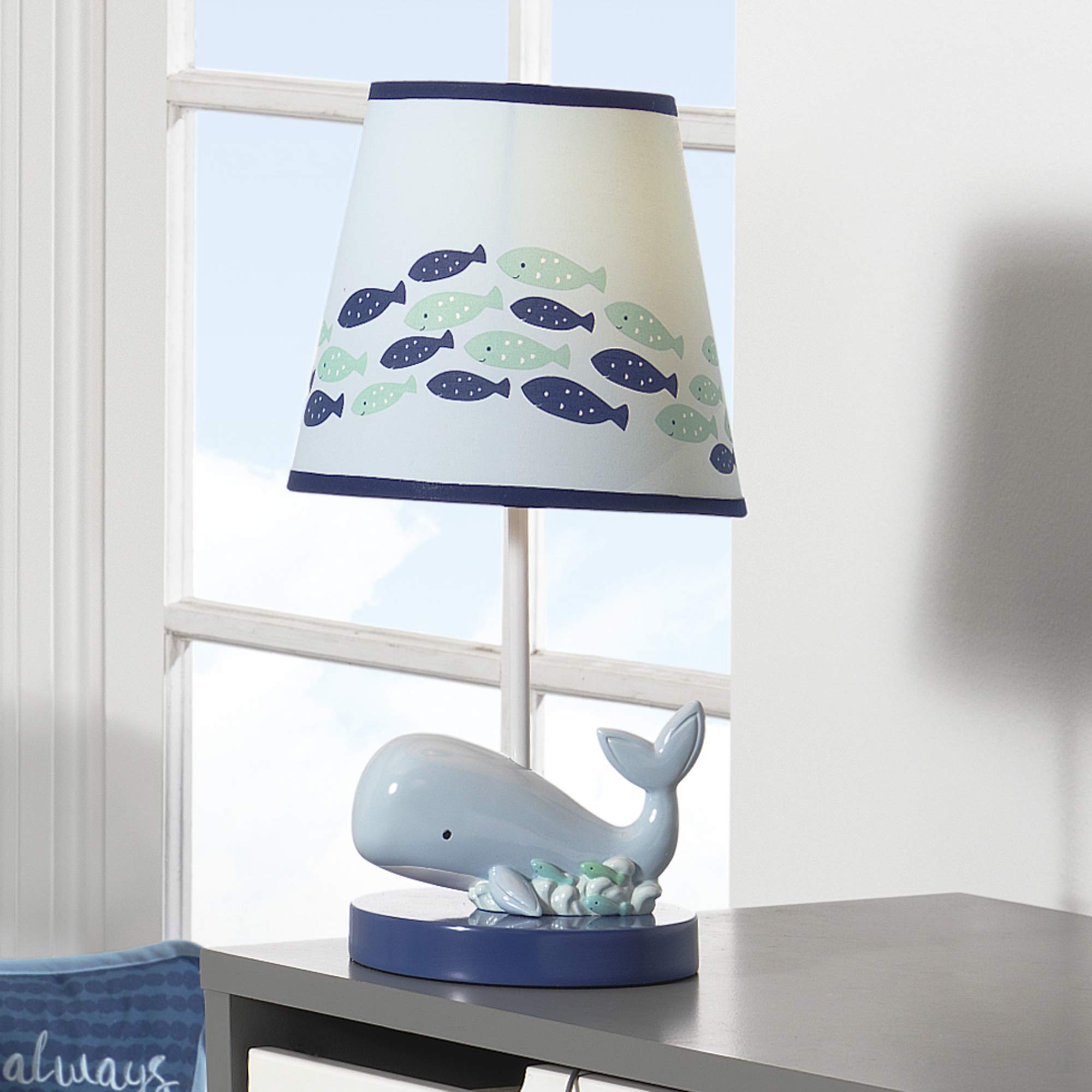 Oceania Blue Ocean/Sea/Nautical Nursery Lamp with Shade & Bulb