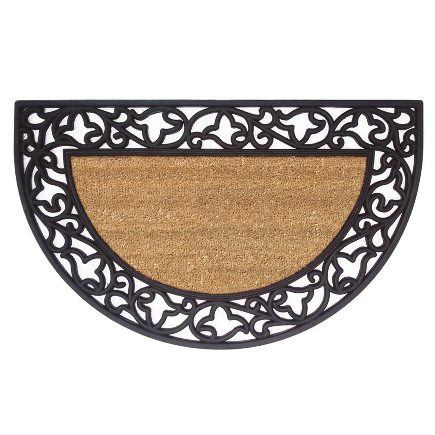18022 Rubber Coir Doormat Acanthus, Plain - 22" x 36"