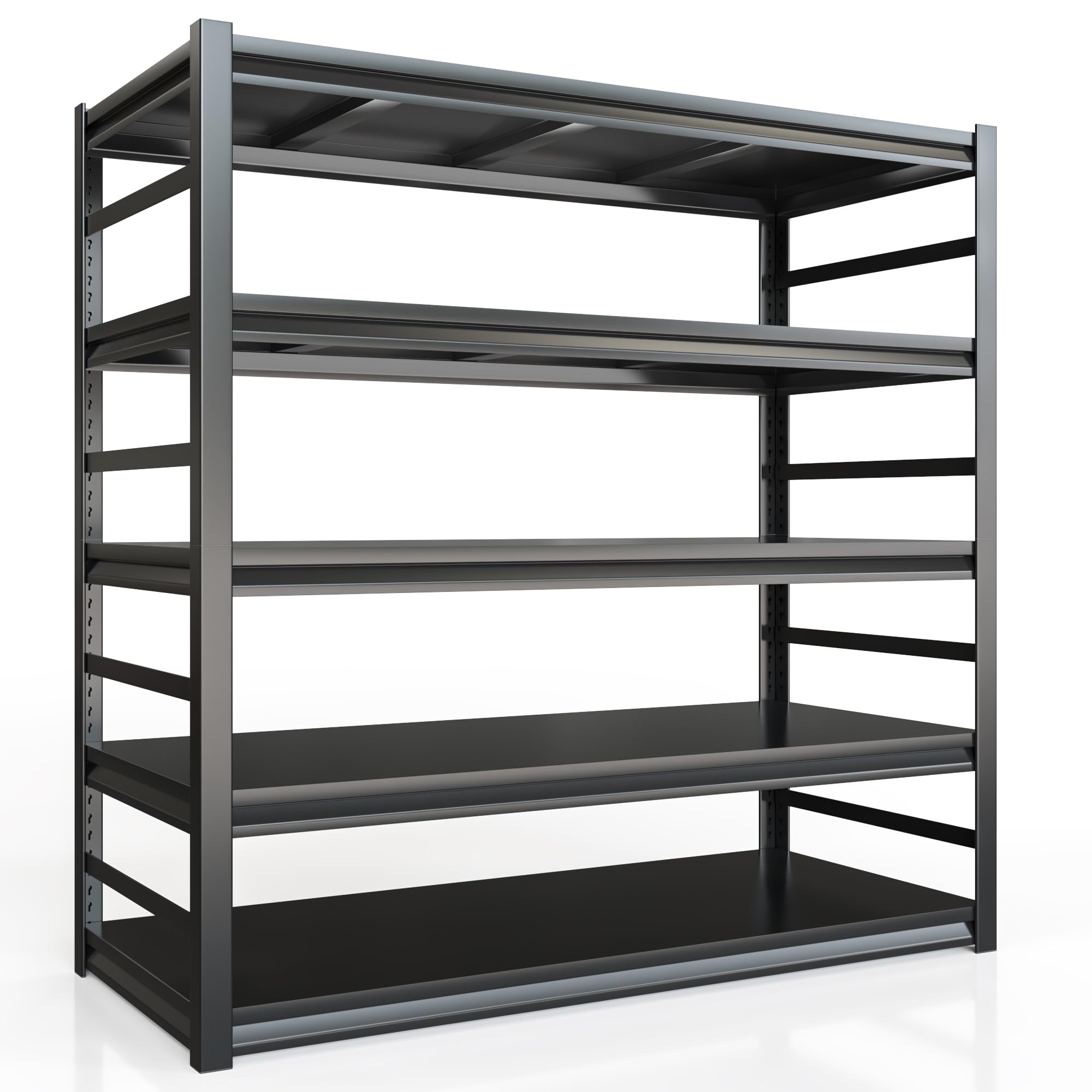72"x48" Garage Shelving Heavy Duty 3050 lbs Storage Shelves Adjustable 5 Tier Shelf