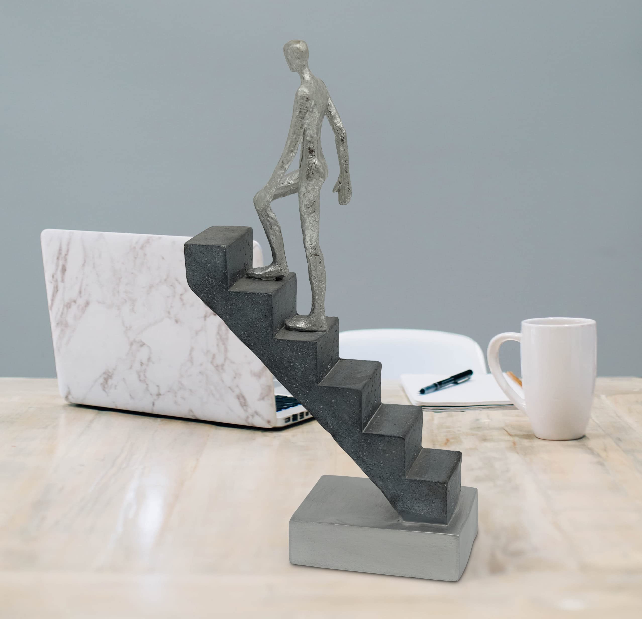 Modern Desk Decor 'Top of The Rock' - Abstract Sculpture 11" as Motivation - Modern Home