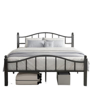 Metal Queen Platform Bed Frame, Noise-Free Design & Underbed Storage Heavy Duty Bed